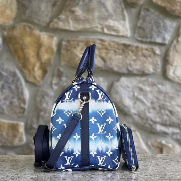 Louis Vuitton Speedy 30 Bandoulière Escale Blue SET - Picture 2 of 14